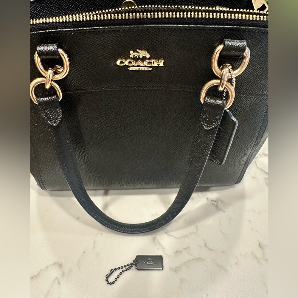 Coach Medium Purse Black Satchel
